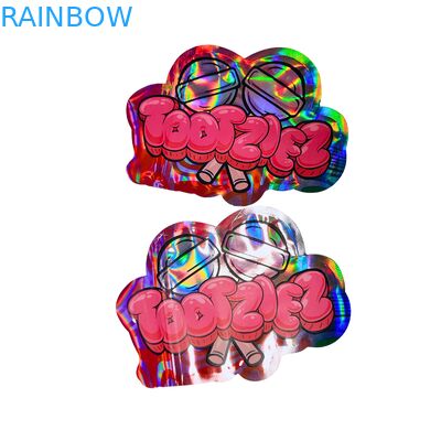 다시 닫을 수 있는 지퍼가 있는 맞춤형 홀로그래픽 마이러 가방 - 냄새 방지, 식품 등급 재료, 스냅스 포장용 맞춤형 디자인