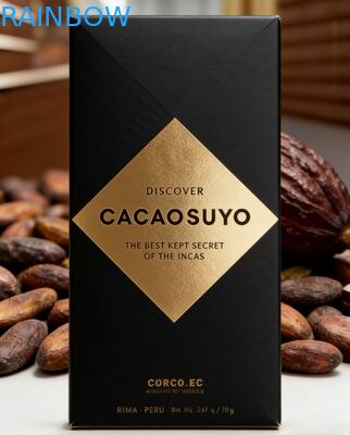 초콜릿 막대기 포장용 뚜렷한 창과 함께 맞춤형 생분해성 식품급 크래프트 종이 상자