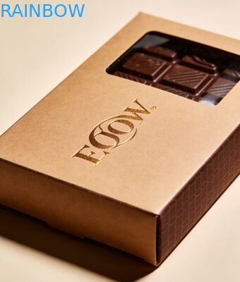 초콜릿 막대기 포장용 뚜렷한 창과 함께 맞춤형 생분해성 식품급 크래프트 종이 상자