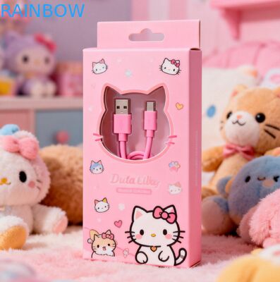 USB 케이블 포장용 핫 스탬핑 마감 처리된 맞춤형 수량 350g 두께 종이 상자