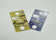서류상 카드 알약을 위해 포장하는 남성 증강 인자 캡슐을 각인하는 홀로그램 포일