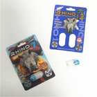 3D 카드 코뿔소 콘테이너 탄알을 포장하는 남성 성적인 성과 강화 알약