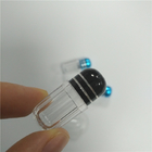 금속 캡과 PS 작은 코뿔소 정제 용기 투명 플라스틱 알약병 8각형 방식