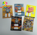 350 Gsm 종이 알약 제품 수송용 포장 상자 전시를 포장하는 CMYK 색깔 물집 카드
