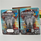 12mm 모자 코뿔소 남성 알약 3D 카드 물집 카드 포장