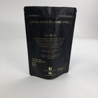 지플록식 팁 입지 업 커피 빈 백 패키징과 맞춘 인쇄된 매트 검정색 알루미늄 호일 250g 1 킬로그램