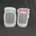식품 주스 밀크 젤리 액체를 위한 플라스틱 파우치 위로 주문 제작된 재사용할 수 있는 특별한 모양이 형성된 입지