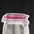 특별한 모양이 형성된 프린팅 로고 식품 등급 주스 밀크 젤리 액체는 보틀 모양 샤쉐를 견딥니다