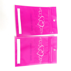 포장/보석을 위한 명확한 투명한 창을 가진 분홍색에 의하여 인쇄되는 3개의 측 밀봉된 Mylar 주머니