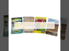 맞춤형 디자인 자체 밀폐 수분 보호 열 밀폐 찌꺼기 투명한 앞 알루미늄 엽지 뒷 Mylar 설탕용 플라스틱 가방