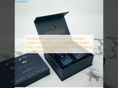 소매 주문 고급 화장품 폴더 자석 선물 EVA 폼 삽입 매트 라미네이션 향수 공예용 생분해성 물질