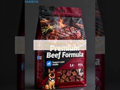 지퍼가 달린 맞춤형 재밀봉 스탠드업 애완동물 사료 포장 백