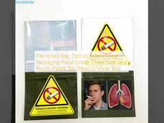미리 말린 백 지퍼백 식용 식품 포장 식품 등급 삼면 밀봉 파우치 담배용 마일라 백