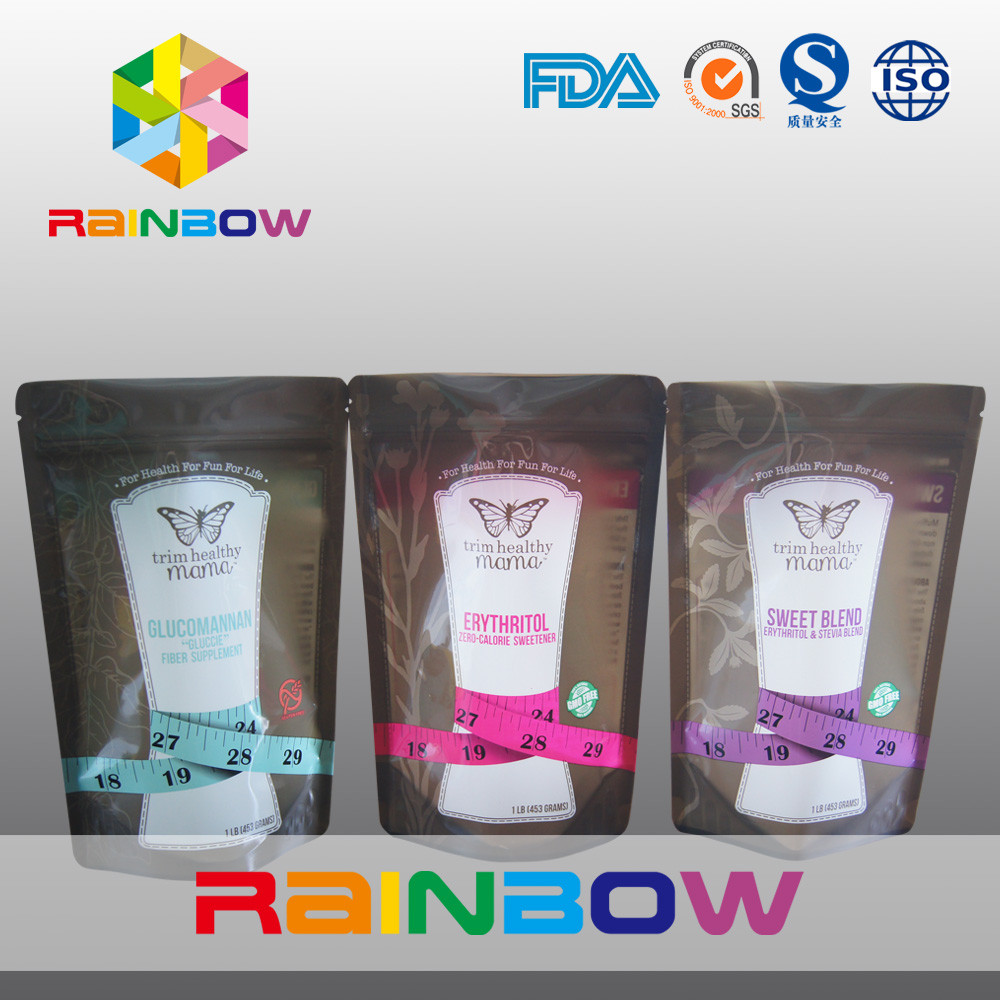 감미료 동등한 것을 위해 지퍼 식사 부대/플라스틱 식품 포장을 위로 서 있으십시오