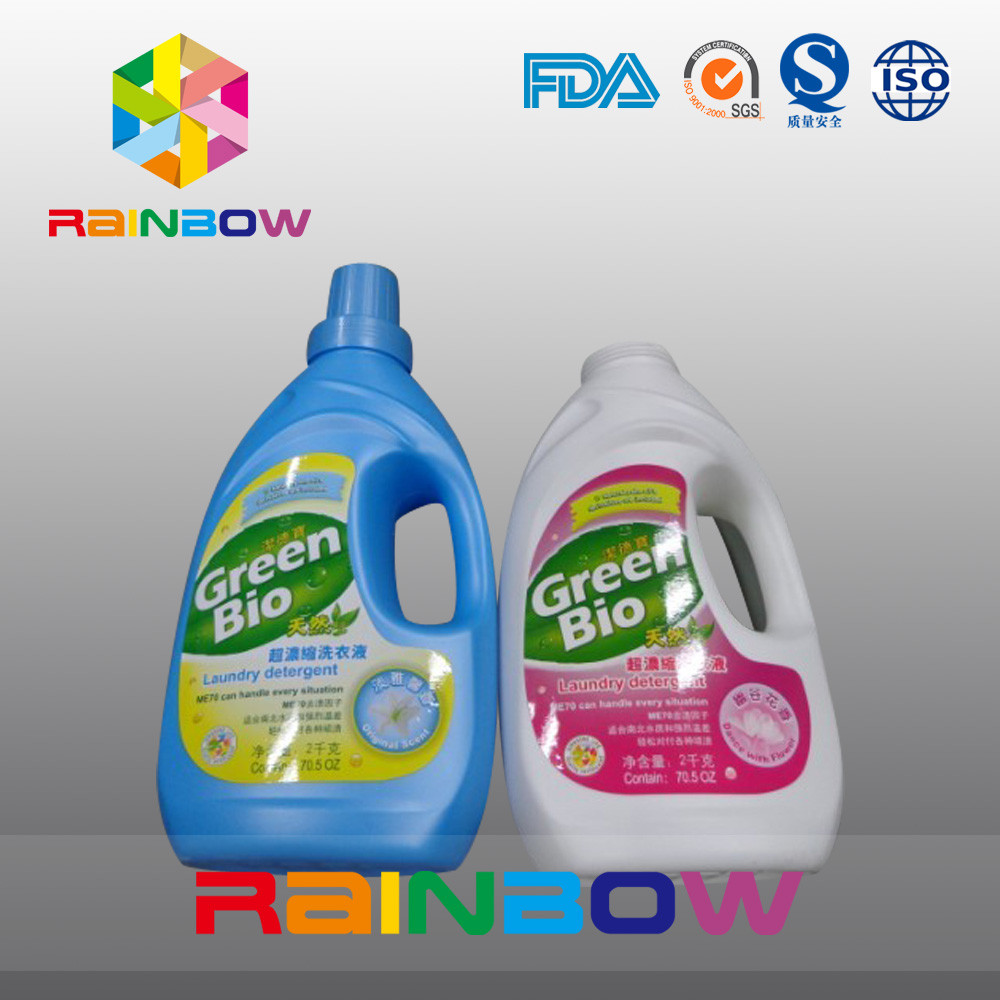 플라스틱 병, 액체 세제 병을 위한 자동 접착 소매 상표를 위한 방수 스티커