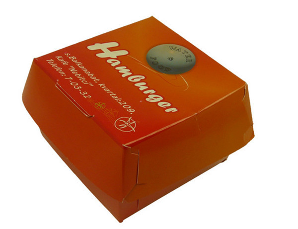 간이 식품 대중음식점을 위한 종이상자 포장 관례에 의하여 인쇄되는 디자인