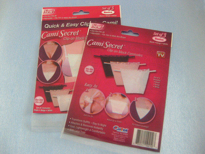 브래지어, 여자의 란제리를 위한 Cami 은밀한 부대를 포장하는 빨간 플라스틱 플라스틱 주머니