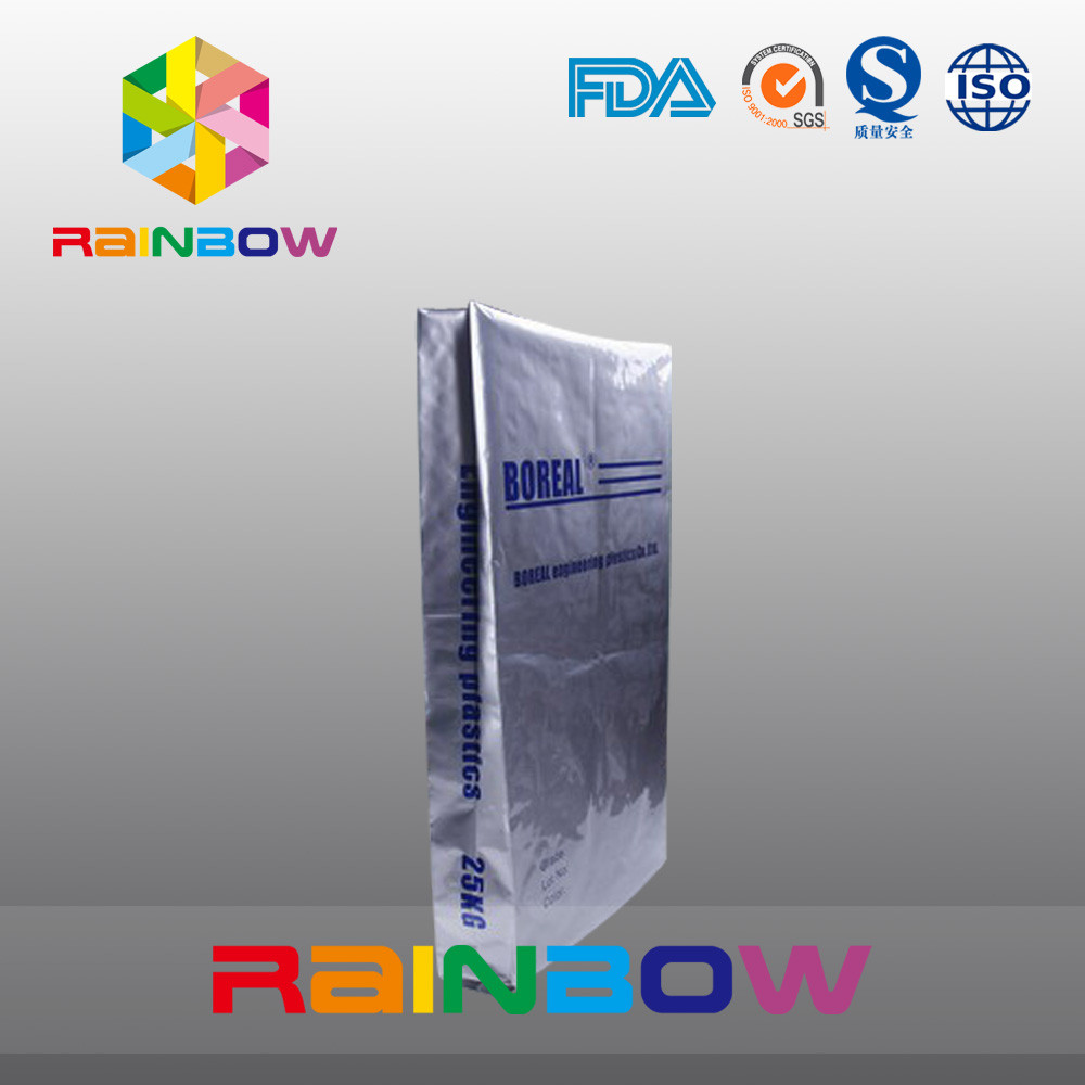 25kgs는 단백질 분말 포장을 위한 삼각천 알루미늄 호일 주머니를 기인합니다