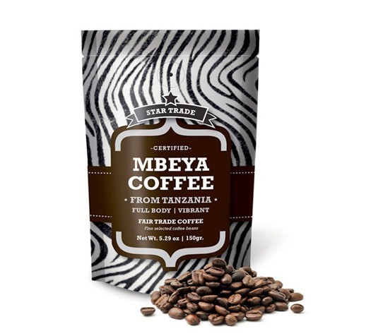 지퍼, 브라운 1회분의 커피 봉지 음식 부대를 가진 매트 알루미늄 호일 1회분의 커피 봉지를 위로 서 있으십시오