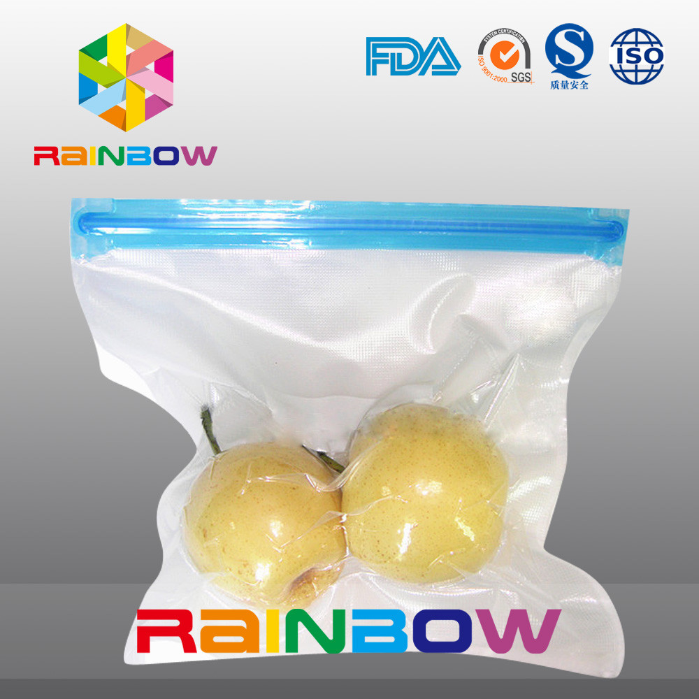 많은 진공 짜임새 음식 저장 주머니/슬라이더 지퍼 음식 진공 물개는 자루에 넣습니다