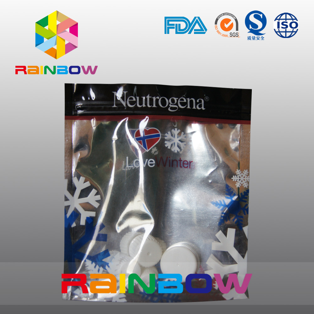 몸 안개 & 로션 알루미늄 호일 뒤와 공간 정면 화장용 주머니 Doypack