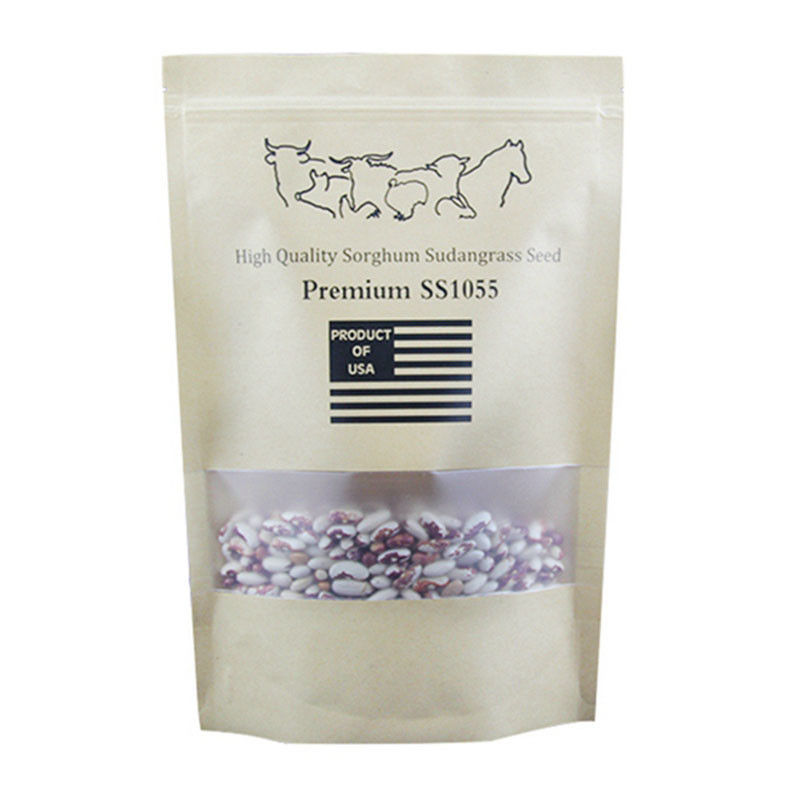 식물 씨를 위한 관례에 의하여 인쇄되는 Kraft 종이 봉지 Resealable 인쇄된 창