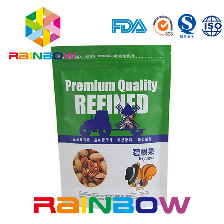 주문을 받아서 만들어진 인쇄된 Doy 팩 Nuts 주머니 포장 지퍼와 눈물 노치