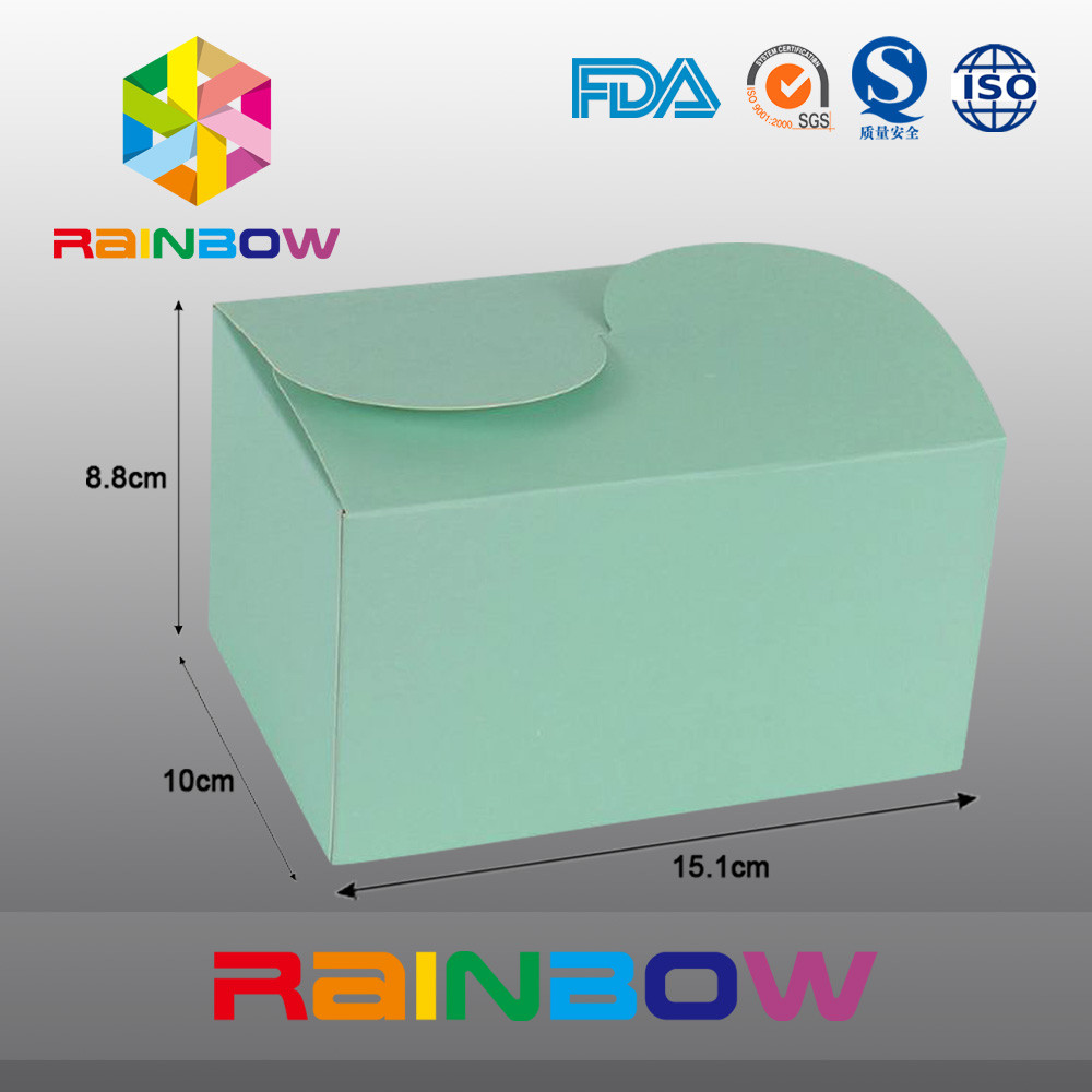 선물 포장, 주문을 받아서 만들어진 인쇄 그리고 크기를 위한 Kraft 녹색 종이상자