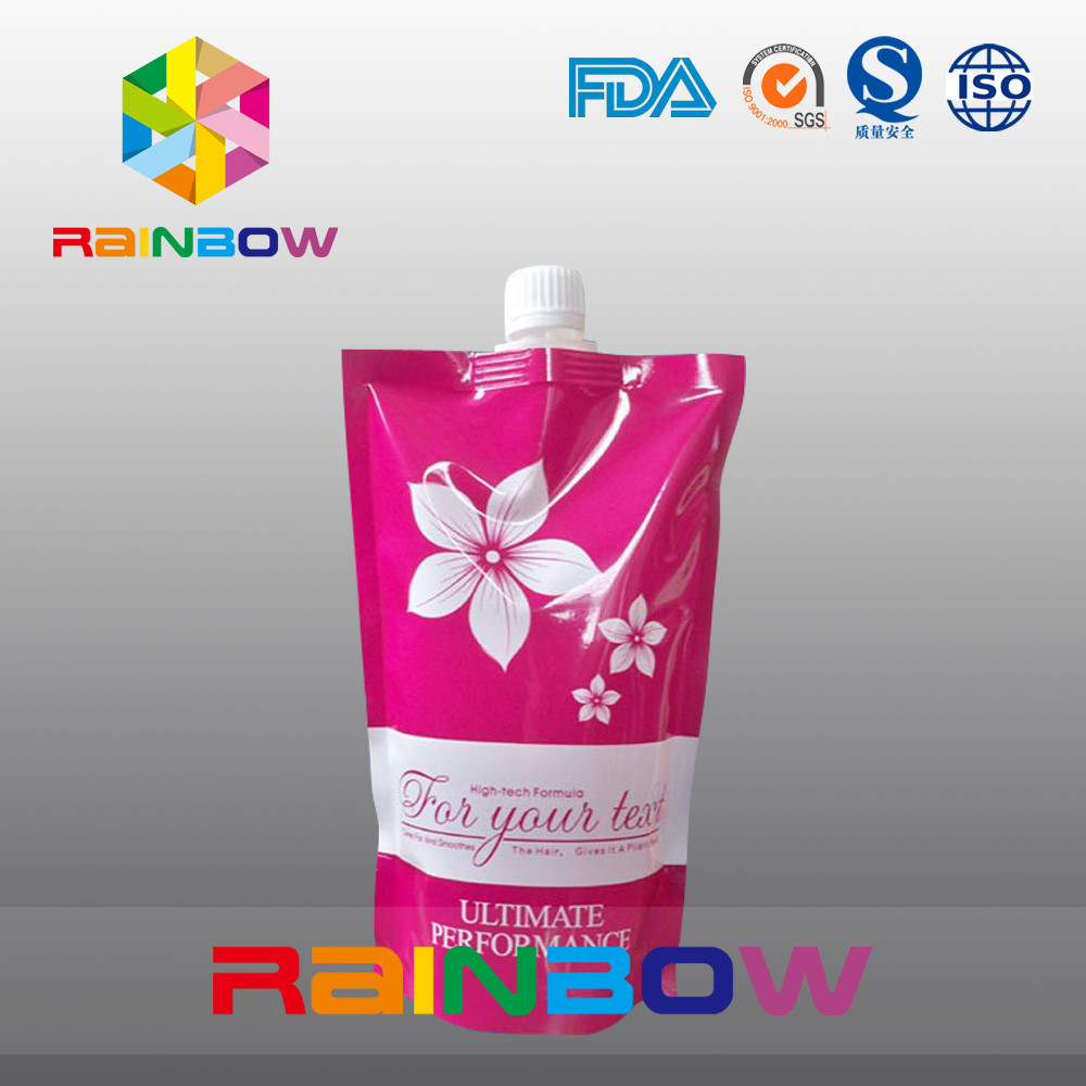 빨간 최고 주둥이, 액체 주둥이 부대로 포장하는 주둥이 주머니를 위로 서 있으십시오