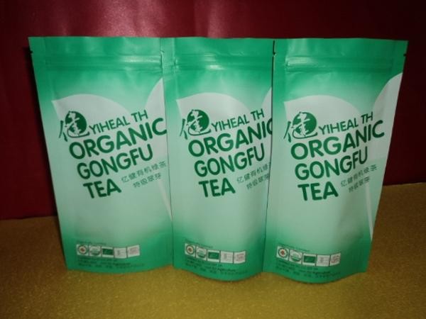 Lipton 우아한 구부려진 애완 동물/VMPET는/PE 차 포장 부대 차를 위한 부대 높은 쪽으로 Up/stand를 서 있습니다