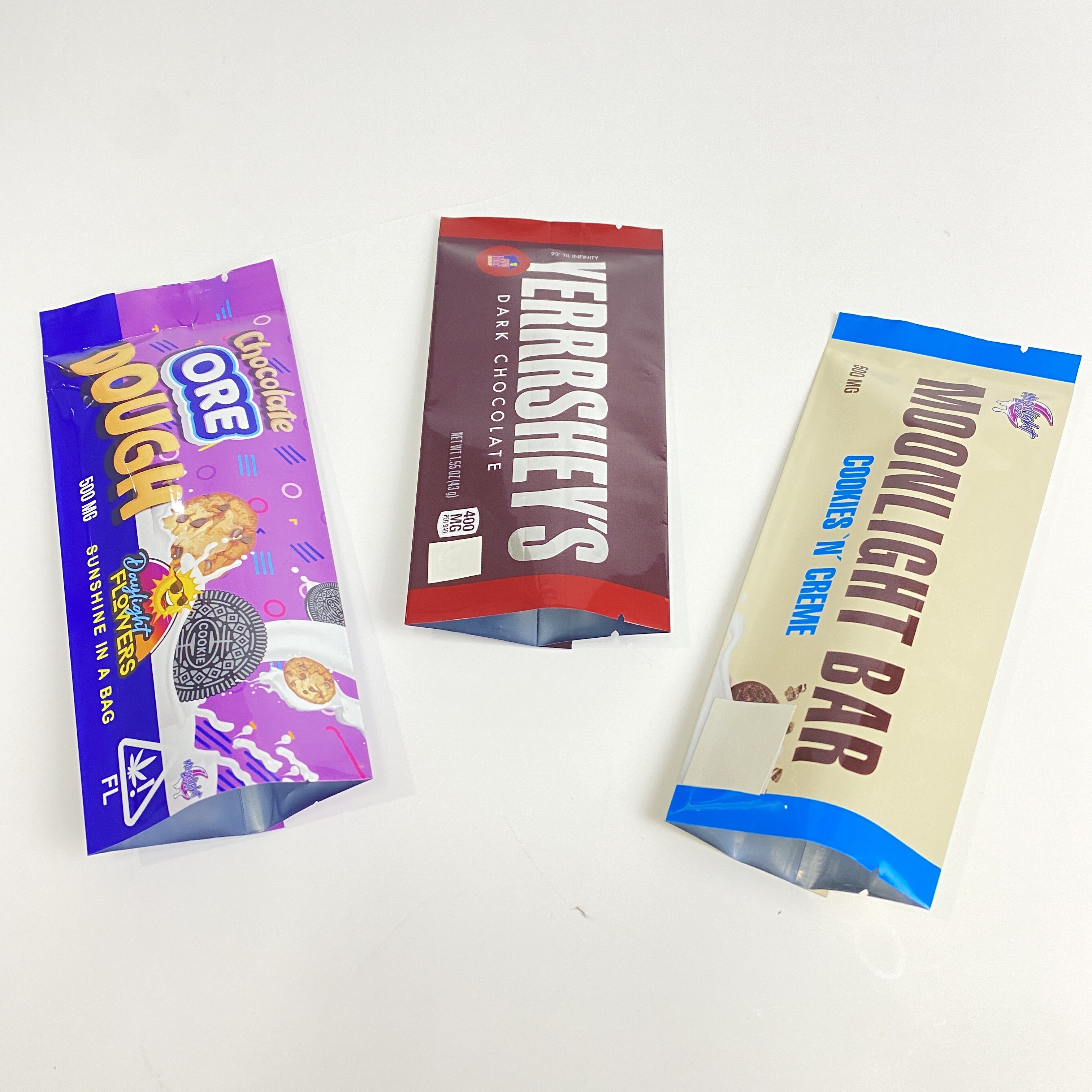 커스텀 로고 뒤로 봉인한 가방 캔디 검미는 패키징 작은 주머니를 뿌립니다