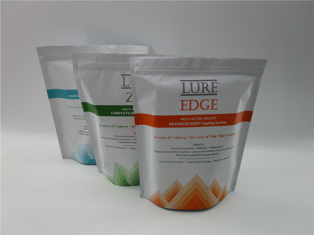 매트는 Ziplock를 가진 방습 1kg 바닥 삼각천 부대를 위로 서 있습니다