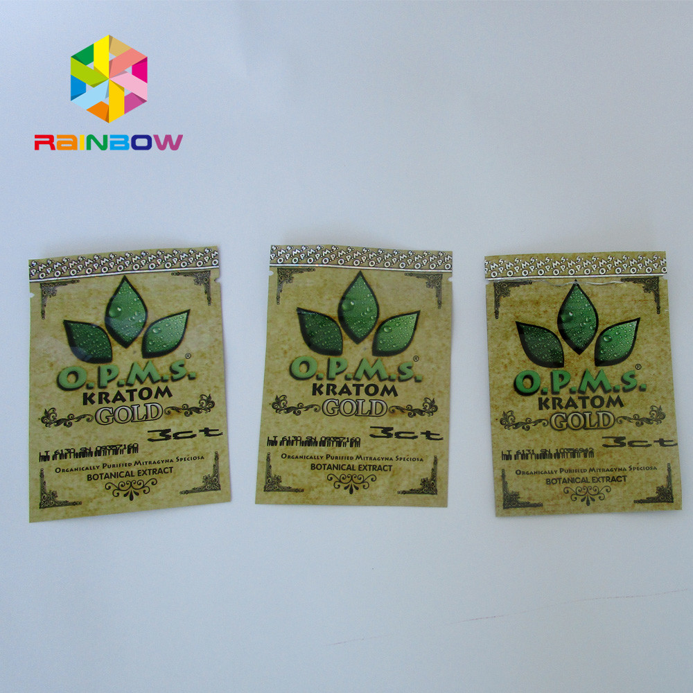 Cannabinoids Kratom 캡슐을 위한 주문 인쇄 Kratom 식물 추출물 알루미늄 호일 지플락 부대