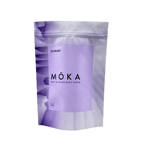 인쇄된 주문 로고는 지플락 주머니 바다 소금/액체 비누/바디 스크럽 포장을 위로 서 있습니다