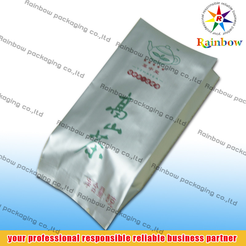 애완 동물 /AL/PE는 옆 삼각천으로 포장하는 티백을 위로 서 있습니다