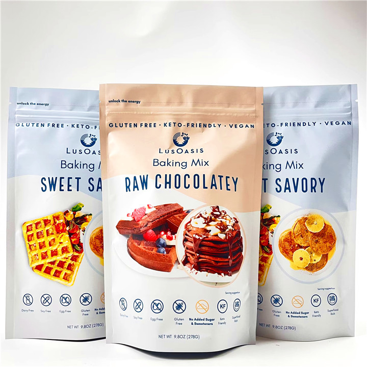 지프 잠금 장치를 패키징하는 인쇄된 식품 등급 마일라 팁 쿠키 케이크 스낵 가방은 박판이 되었습니다