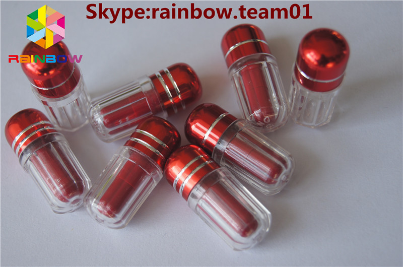 빈 플라스틱은 금속 모자 물집 rhino7를 요약합니다 & 코뿔소 25 빈 색깔 캡슐 빈 플라스틱 캡슐은 상자를 요약합니다