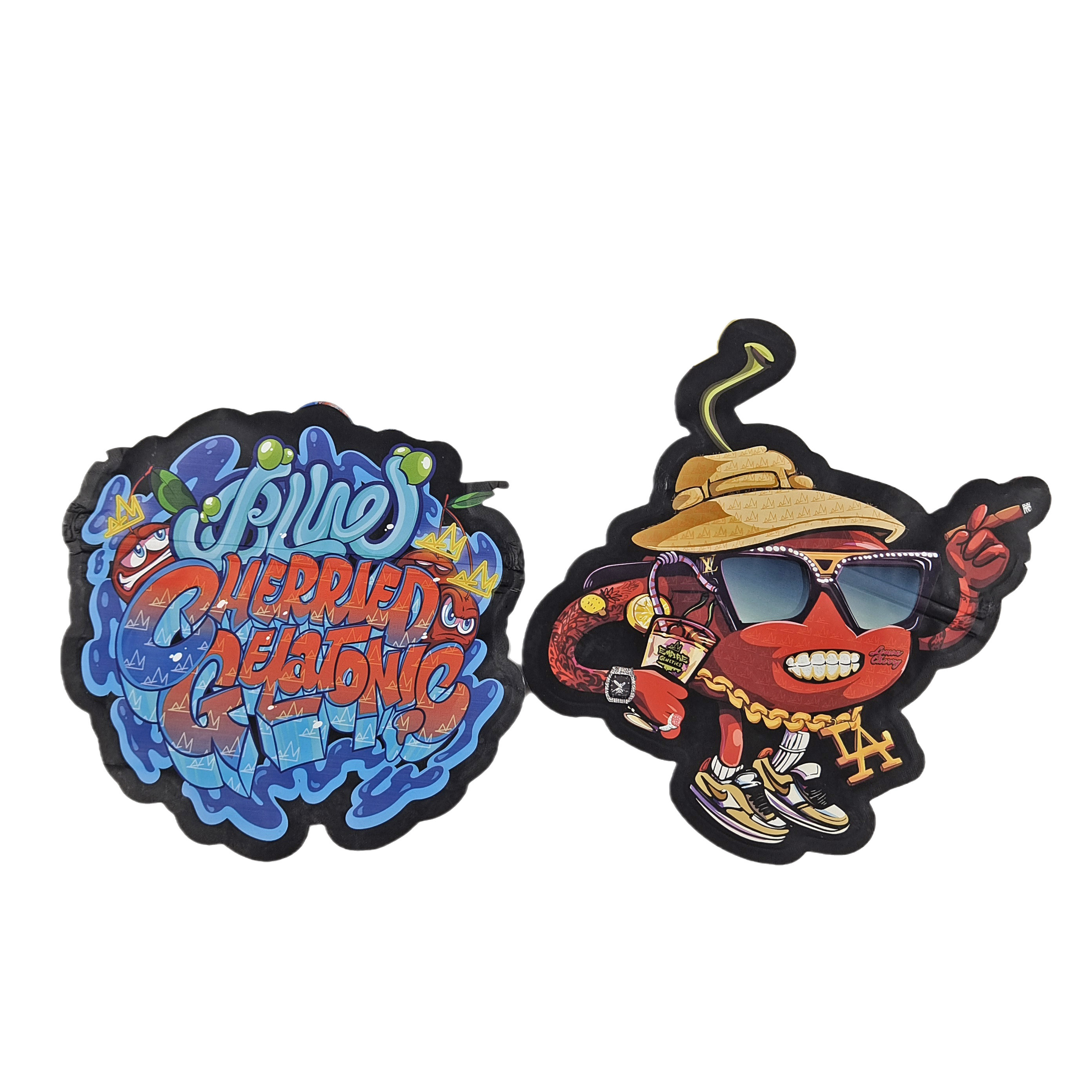 3.5g 7g 14g 28g 주문 설계 불규칙한 아동 증명은 다이 커트 스낵 모양 플레스틱 포장을 죽입니다