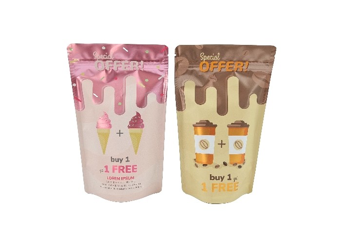 매트 금속성은 가방 관습 식품 차 패키징 알루미늄 호일 마일라 가방을 견딥니다