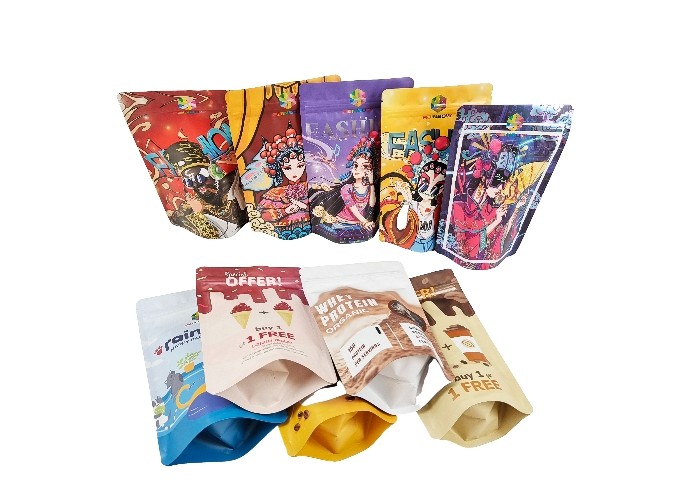 알루미늄 호일 플라스틱은 팁 냄새 증명 재밀봉할 수 있는 마일라 지플록식 가방을 견딥니다