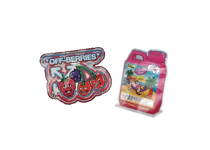 특별한 모양이 형성된 어린이에게 안전한 Zip 잠금 가방 재밀봉할 수 있는 3.5g - 28g 냄새 증명 팁