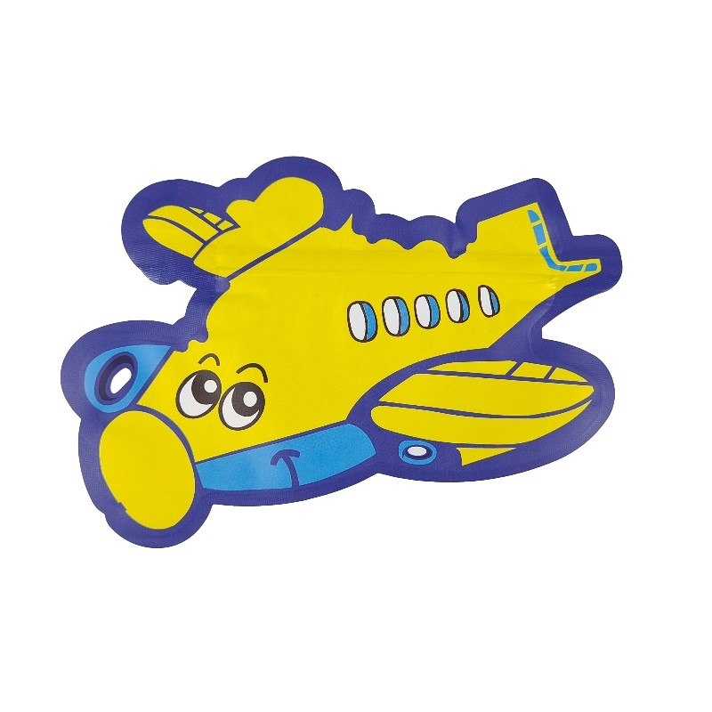 홀로그래프 프린팅 다이 컷 마일라 가방 3.5g 7g 특정 불규칙은 지플록식이어서 형성했습니다