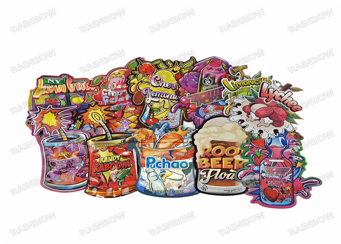 3.5g 식용 디지털 인쇄 식품 포장 서식 가방 Ziplock 냄새 방지 플라스틱 가방