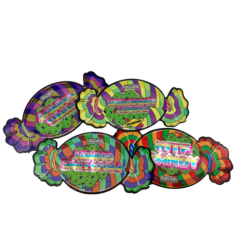 사용자 지정 로고 인쇄 1/8 OZ 어린이 저항 Mylar 가방 3.5g 식용 다시 닫을 수 있는 쿠키 찌꺼기 Mylar 출구 가방