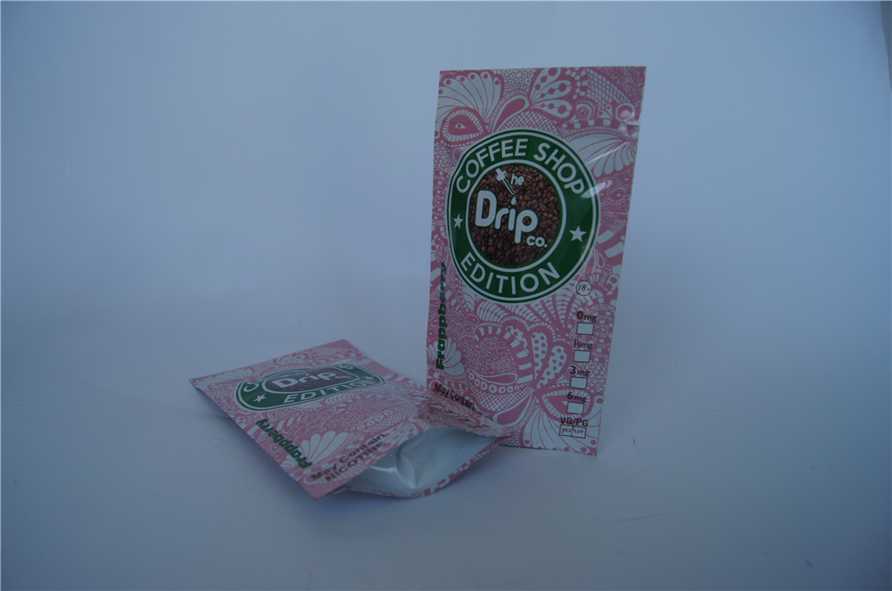 주문 인쇄는 지퍼/눈물 노치를 가진 Vape 포장 포장 부대를 위로 서 있습니다