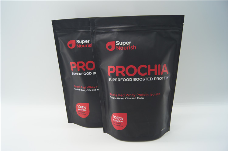 고품질 알루미늄 호일 영양은 지퍼를 가진 위로 포장 부대를 서 있습니다