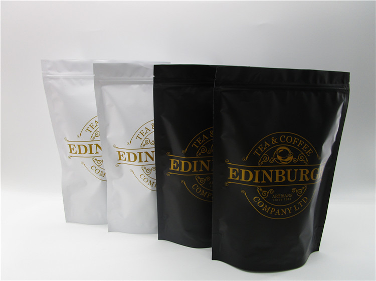 최상 주문을 받아서 만들어진 사진 요판 인쇄 커피 사각 바닥 1회분의 커피 봉지