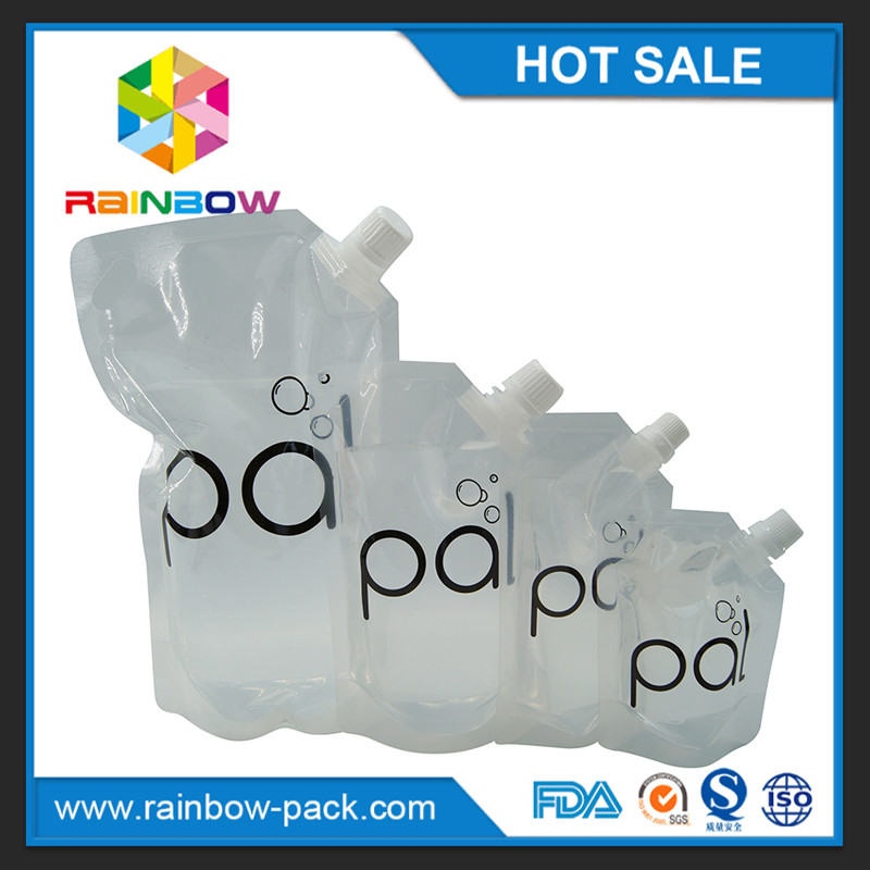 4oz/8oz/투명한 16oz는 BPA 자유로운 주둥이를 가진 포도주 주머니를 위로 서 있습니다