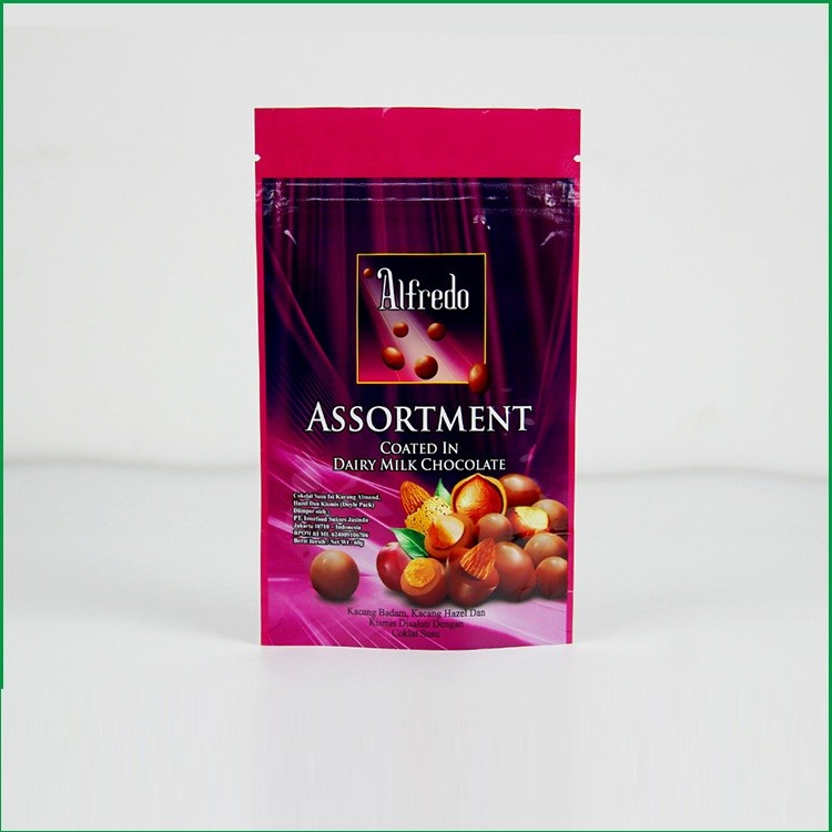 주문 초콜렛/초콜렛 포장 부대를 위한 로고를 가진 지퍼 부대를 위로 서 있으십시오