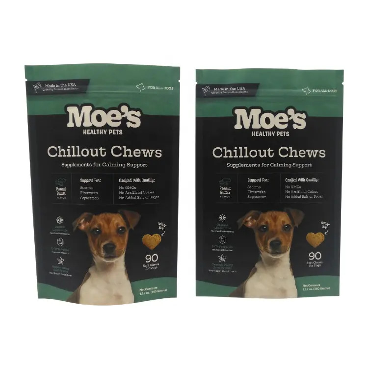 길게 유지되는 애완 동물 음식 저장용으로 칩 펫 식사 가방 CMYK 색상